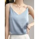 Simple Casual Solid Color Spaghetti-Neck Vest Top Simple Casual Solid Color Spaghetti-Neck Vest Top