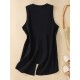 Artistic Retro Loose Ramie Cotton Buttoned Vest Outwear Artistic Retro Loose Ramie Cotton Buttoned Vest Outwear