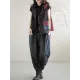 Artistic Retro Loose Denim Sleeveless Buttoned Contrast Color Hooded Vest Outerwear Artistic Retro Loose Denim Sleeveless Buttoned Contrast Color Hooded Vest Outerwear