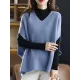 Casual Sleeveless Loose Solid Color V-Neck Vest Top Casual Sleeveless Loose Solid Color V-Neck Vest Top