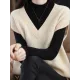 Casual Sleeveless Loose Solid Color V-Neck Vest Top Casual Sleeveless Loose Solid Color V-Neck Vest Top