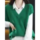 Casual Sleeveless Loose Solid Color V-Neck Vest Top Casual Sleeveless Loose Solid Color V-Neck Vest Top
