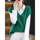 Casual Sleeveless Loose Solid Color V-Neck Vest Top Casual Sleeveless Loose Solid Color V-Neck Vest Top