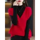 Casual Sleeveless Loose Solid Color V-Neck Vest Top Casual Sleeveless Loose Solid Color V-Neck Vest Top