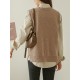Casual Loose Sleeveless Solid Color V-Neck Sweater Vest Outerwear Casual Loose Sleeveless Solid Color V-Neck Sweater Vest Outerwear