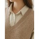 Casual Loose Sleeveless Solid Color V-Neck Sweater Vest Outerwear Casual Loose Sleeveless Solid Color V-Neck Sweater Vest Outerwear