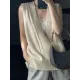 Casual Loose Knitting Sleeveless Solid Color V-Neck Vest Top Casual Loose Knitting Sleeveless Solid Color V-Neck Vest Top