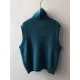 Casual Loose Sleeveless Solid Color High-Neck Sweater Vest Outerwear Casual Loose Sleeveless Solid Color High-Neck Sweater Vest Outerwear