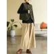 Vintage Sleeveless Loose Buttoned Split-Joint Solid Color Round-Neck Vest Outerwear Vintage Sleeveless Loose Buttoned Split-Joint Solid Color Round-Neck Vest Outerwear