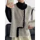 Original Creation Sleeveless Loose Buttoned Striped Round-Neck Vest Outerwear Original Creation Sleeveless Loose Buttoned Striped Round-Neck Vest Outerwear
