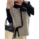 Original Creation Sleeveless Loose Buttoned Striped Round-Neck Vest Outerwear Original Creation Sleeveless Loose Buttoned Striped Round-Neck Vest Outerwear