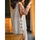 Casual Sleeveless Loose Solid Color Round-Neck Knitting Vest Outerwear Casual Sleeveless Loose Solid Color Round-Neck Knitting Vest Outerwear