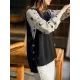 Casual Sleeveless Loose Solid Color Round-Neck Knitting Vest Outerwear Casual Sleeveless Loose Solid Color Round-Neck Knitting Vest Outerwear
