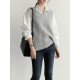 Casual Sleeveless Loose Solid Color V-Neck Vest Outerwear Casual Sleeveless Loose Solid Color V-Neck Vest Outerwear