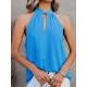 Stylish Selection Loose Solid Color Halter-Neck Vest Top Stylish Selection Loose Solid Color Halter-Neck Vest Top