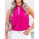 Stylish Selection Loose Solid Color Halter-Neck Vest Top Stylish Selection Loose Solid Color Halter-Neck Vest Top