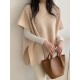 Casual Loose Short Sleeves Solid Color Round-Neck Sweater Tops Vest Top Casual Loose Short Sleeves Solid Color Round-Neck Sweater Tops Vest Top