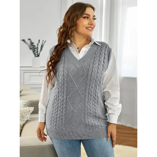 Simple Sleeveless High-Low Solid Color V-Neck Vest Top Simple Sleeveless High-Low Solid Color V-Neck Vest Top