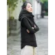 Simple Sleeveless Loose Keep Warm Cotton Quilted Solid Color Hooded Vest Outerwear Simple Sleeveless Loose Keep Warm Cotton Quilted Solid Color Hooded Vest Outerwear