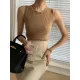Casual Skinny Sleeveless Solid Color Round-Neck Vest Top Casual Skinny Sleeveless Solid Color Round-Neck Vest Top