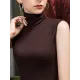 Stylish Selection Sleeveless Solid Color High-Neck Vest Top Stylish Selection Sleeveless Solid Color High-Neck Vest Top