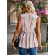 Casual Sleeveless Falbala Round-Neck Vest Top Casual Sleeveless Falbala Round-Neck Vest Top