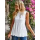 Casual Sleeveless Falbala Round-Neck Vest Top Casual Sleeveless Falbala Round-Neck Vest Top