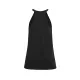 Simple Sleeveless Solid Color Halter-Neck Vest Top Simple Sleeveless Solid Color Halter-Neck Vest Top