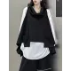 High-Low Irregular Clipping Hooded Solid Color Heaps Collar Vest Top High-Low Irregular Clipping Hooded Solid Color Heaps Collar Vest Top