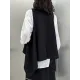 High-Low Irregular Clipping Hooded Solid Color Heaps Collar Vest Top High-Low Irregular Clipping Hooded Solid Color Heaps Collar Vest Top