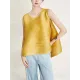 Cropped Sleeveless Pleated Round-Neck Vest Top Cropped Sleeveless Pleated Round-Neck Vest Top