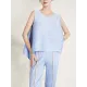 Cropped Sleeveless Pleated Round-Neck Vest Top Cropped Sleeveless Pleated Round-Neck Vest Top
