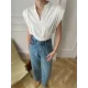 Loose Sleeveless Split-Joint Solid Color V-Neck Vest Top Loose Sleeveless Split-Joint Solid Color V-Neck Vest Top
