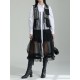 Gauze Jacquard Split-Joint Loose V-neck Vest Outerwear Gauze Jacquard Split-Joint Loose V-neck Vest Outerwear