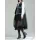 Gauze Jacquard Split-Joint Loose V-neck Vest Outerwear Gauze Jacquard Split-Joint Loose V-neck Vest Outerwear
