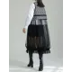Gauze Jacquard Split-Joint Loose V-neck Vest Outerwear Gauze Jacquard Split-Joint Loose V-neck Vest Outerwear