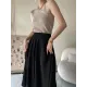 Asymmetric Solid Color Sleeveless V-Neck Vest Top Asymmetric Solid Color Sleeveless V-Neck Vest Top