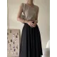 Asymmetric Solid Color Sleeveless V-Neck Vest Top Asymmetric Solid Color Sleeveless V-Neck Vest Top