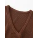 Asymmetric Solid Color Sleeveless V-Neck Vest Top Asymmetric Solid Color Sleeveless V-Neck Vest Top