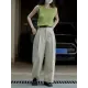 Hollow Solid Color Loose Sleeveless Round-neck Vest Top Hollow Solid Color Loose Sleeveless Round-neck Vest Top