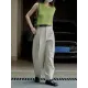 Hollow Solid Color Loose Sleeveless Round-neck Vest Top Hollow Solid Color Loose Sleeveless Round-neck Vest Top