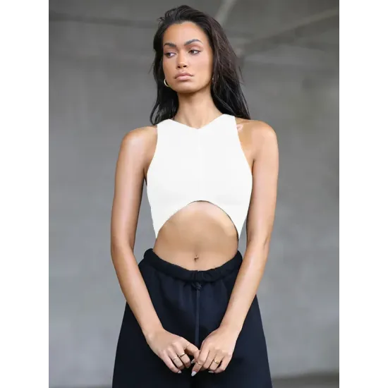 Solid Color Cropped Tank Solid Color Cropped Tank