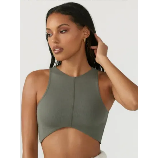 Solid Color Cropped Tank Solid Color Cropped Tank