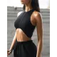 Solid Color Cropped Tank Solid Color Cropped Tank