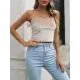 Solid Color Velvet Skinny Sleeveless Spaghetti-Neck Vest Top Solid Color Velvet Skinny Sleeveless Spaghetti-Neck Vest Top