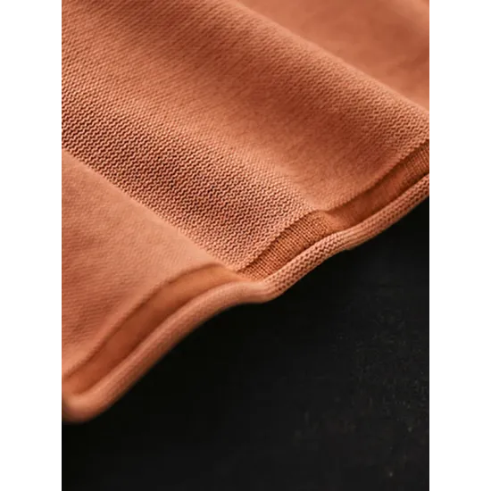 Solid Color Loose Sleeveless Round-neck Knitting Vest Top Solid Color Loose Sleeveless Round-neck Knitting Vest Top