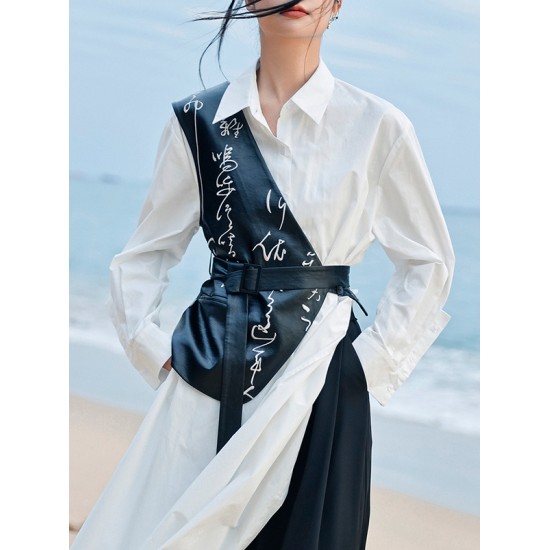 Asymmetric Irregular Clipping Sleeveless Vest Top Asymmetric Irregular Clipping Sleeveless Vest Top