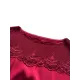Lacy Solid Color Split-Joint Loose Sleeveless Round-neck Vest Top Lacy Solid Color Split-Joint Loose Sleeveless Round-neck Vest Top
