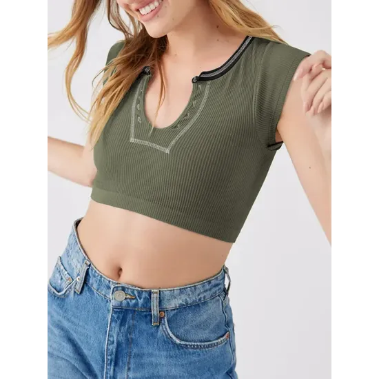 Split-Joint Cap Sleeve Skinny Deep V-Neck Vest Top Split-Joint Cap Sleeve Skinny Deep V-Neck Vest Top