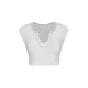Split-Joint Cap Sleeve Skinny Deep V-Neck Vest Top Split-Joint Cap Sleeve Skinny Deep V-Neck Vest Top